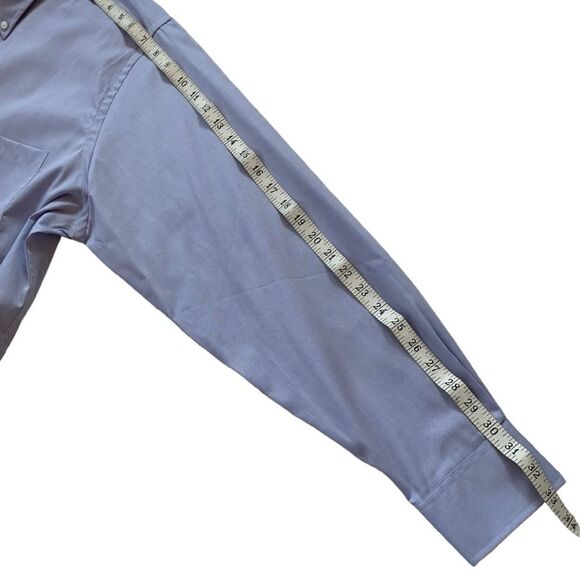 Van Heusen Pinpoint Regular Fit Oxford shirt Size 17 1/2, 34/35 - Picture 6 of 7